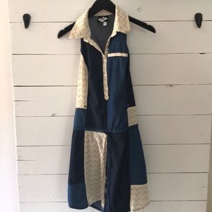 Vena Cava denim-like patchwork tank dress size S
